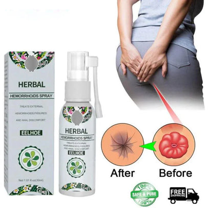 Spray Anti-Hémorroïdes ULTRA-PUISSANT – Soulagement Rapide en 4 Jours